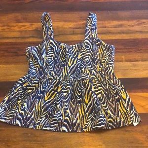 Anthropologie Knit Peplum Tank